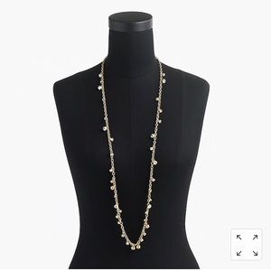 J Crew Petite Crystal Drop Necklace